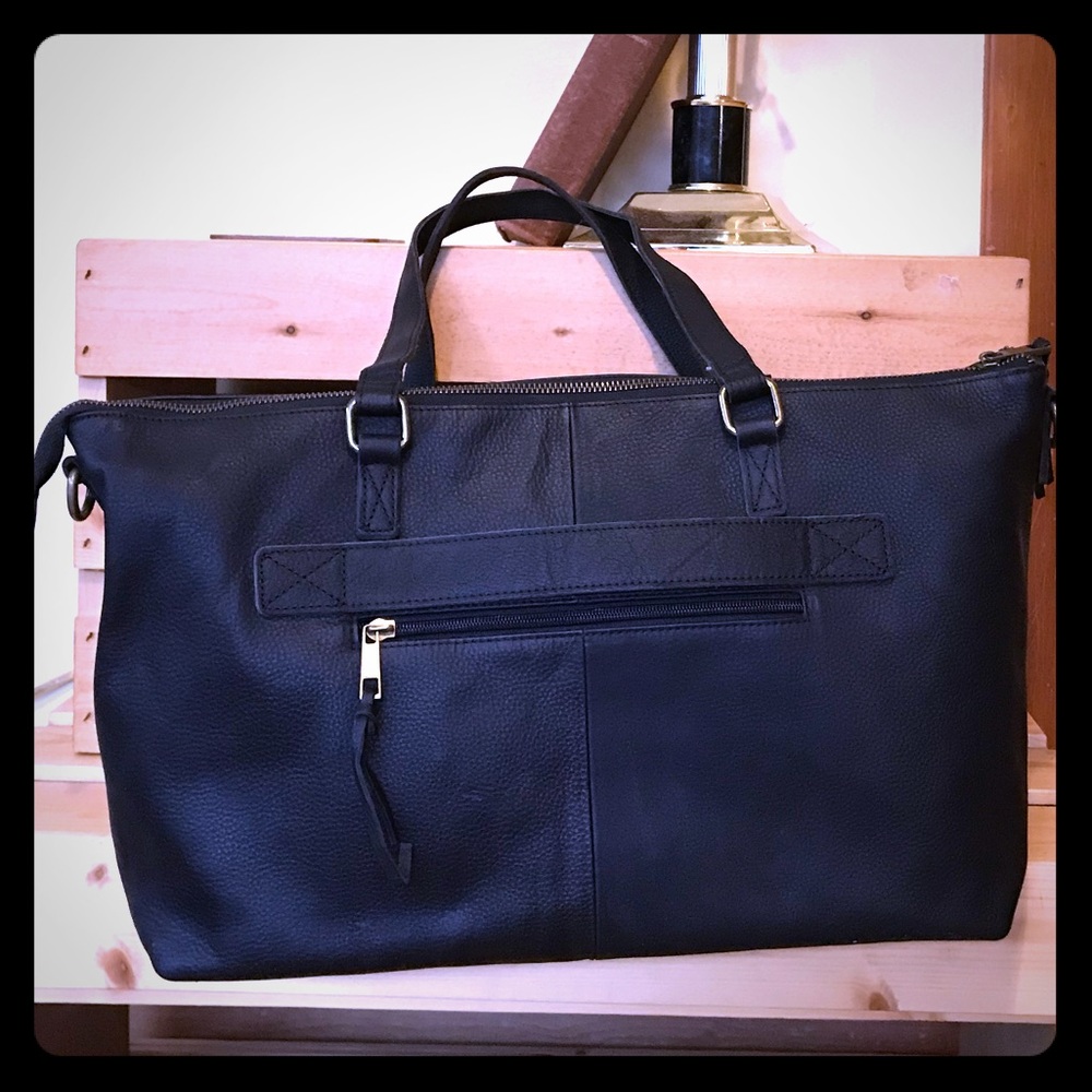 Leather bag, Overland Sheepskin, made in Italy.